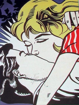 beso 2 Roy Lichtenstein Pinturas al óleo